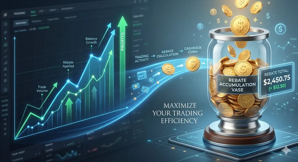 Estimated earnings from JustMarkets rebate and cashback