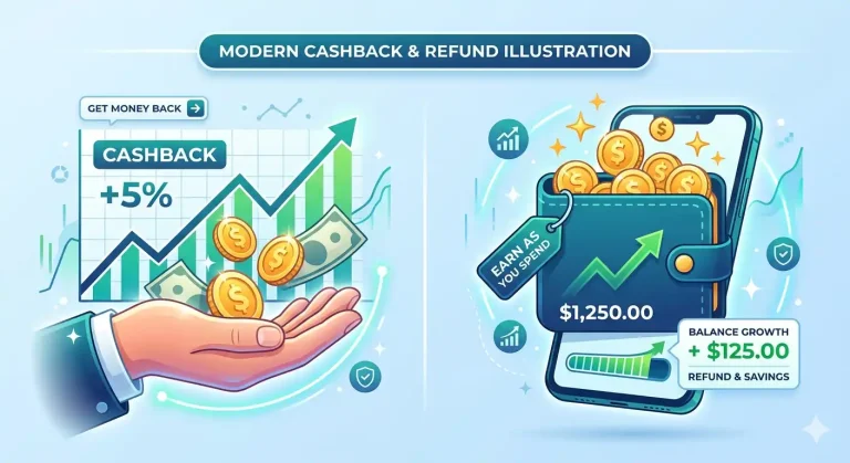 JustMarkets cashback rebates and savings concept