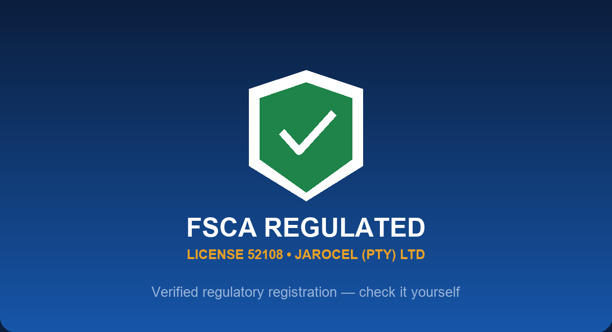 Is Headway safe or legit — FSCA regulated broker verification badge