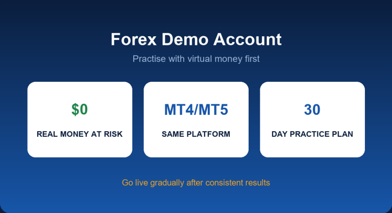 Forex demo account: practise with virtual funds on MT4 and MT5