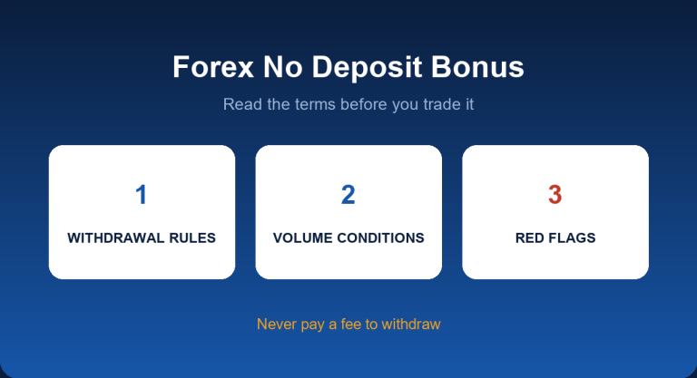 Forex no deposit bonus: terms to read, withdrawal rules and red flags