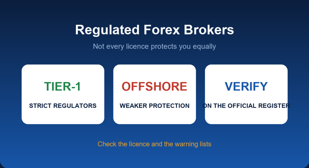 Regulated forex brokers: tier-1 versus offshore regulators and how to verify a licence