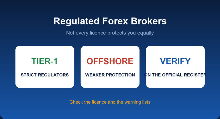 Regulated forex brokers: tier-1 versus offshore regulators and how to verify a licence