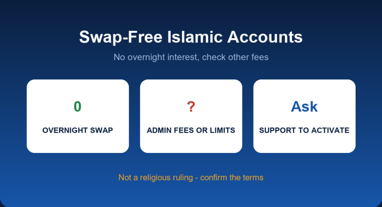 Swap-free Islamic forex account: no overnight swap and what to check