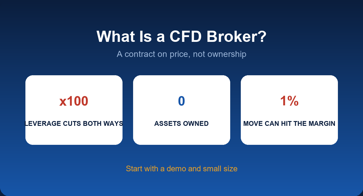 What is a CFD broker: how contracts for difference work, costs and risks