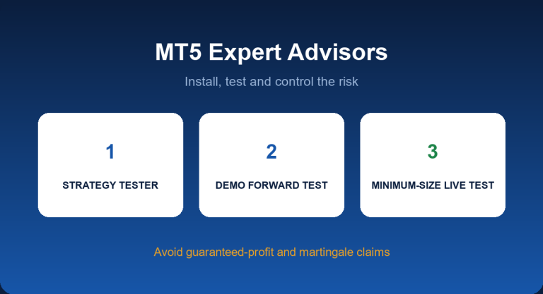 MT5 expert advisors: installation steps, backtesting and safety checks