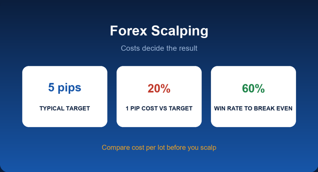 Forex scalping guide: spreads, commission, slippage and rebate impact